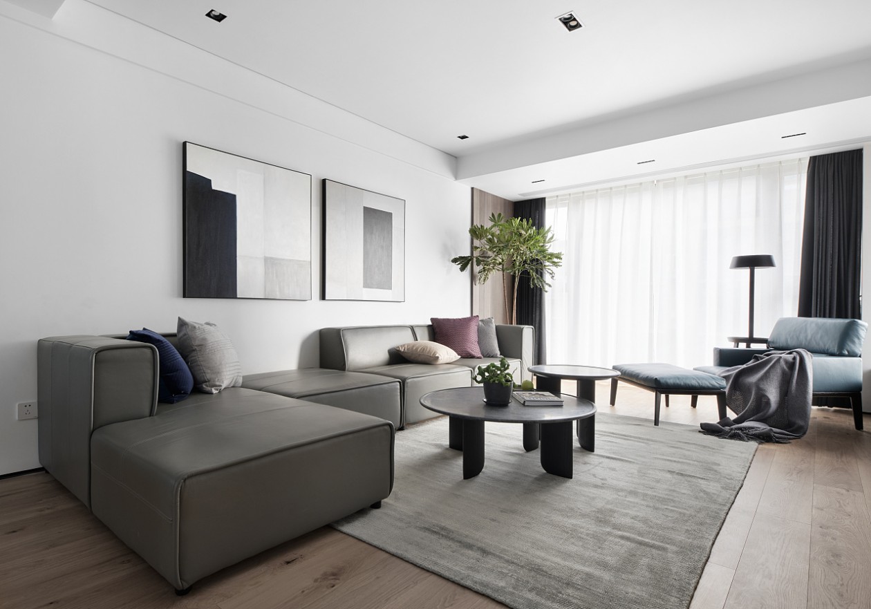 装修案例现代简约风格室内装修效果图-客厅 装修案例现代简约风格室内装修效果图-客厅