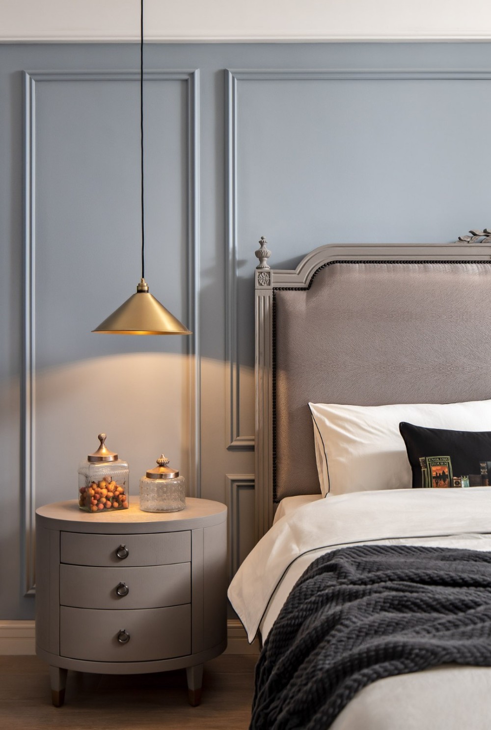 现代美式风格室内家装案例效果图-卧室 现代美式风格室内家装案例效果图-卧室