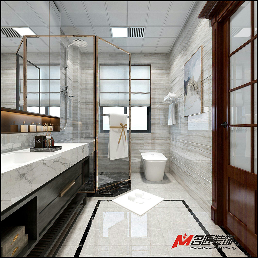 装修公司新中式风格室内装修效果图-卫生间 装修公司新中式风格室内装修效果图-卫生间