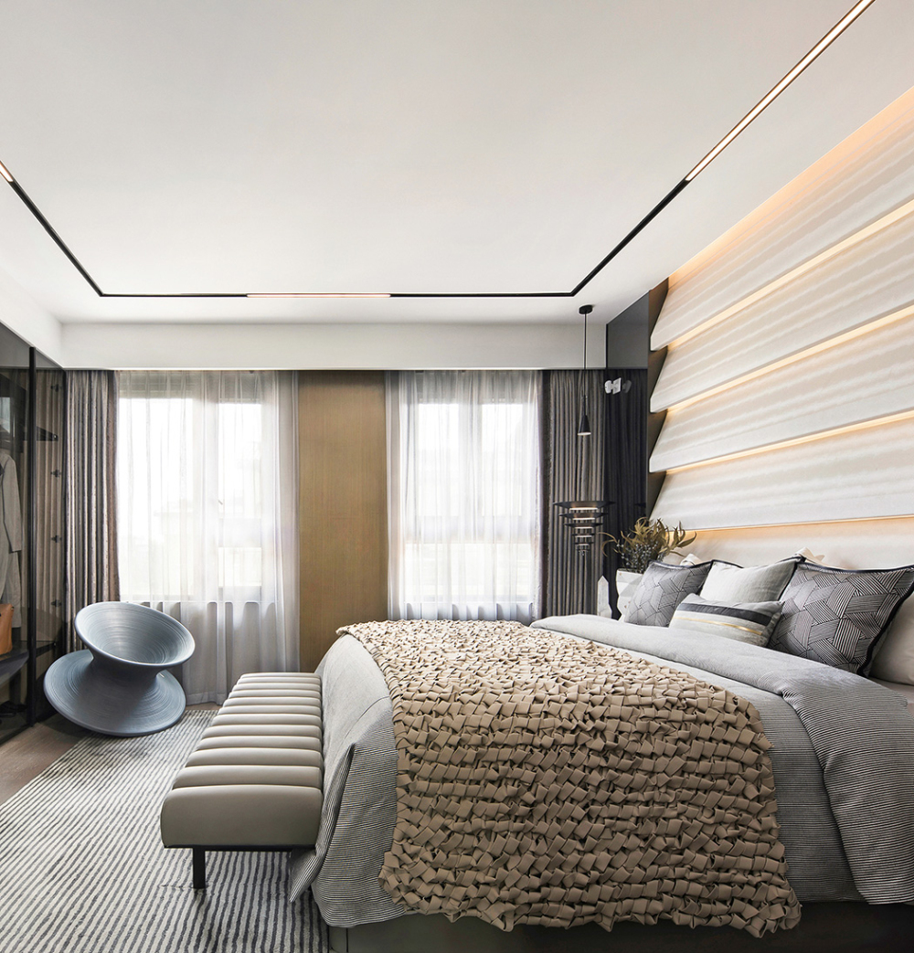 现代前卫风格别墅家装案例效果图-卧室 现代前卫风格别墅家装案例效果图-卧室