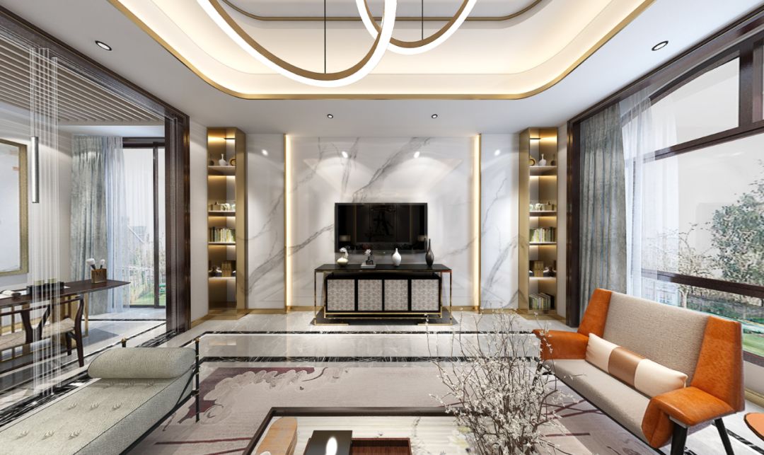 装修案例欧式轻奢风格室内装修效果图-客厅 装修案例欧式轻奢风格室内装修效果图-客厅