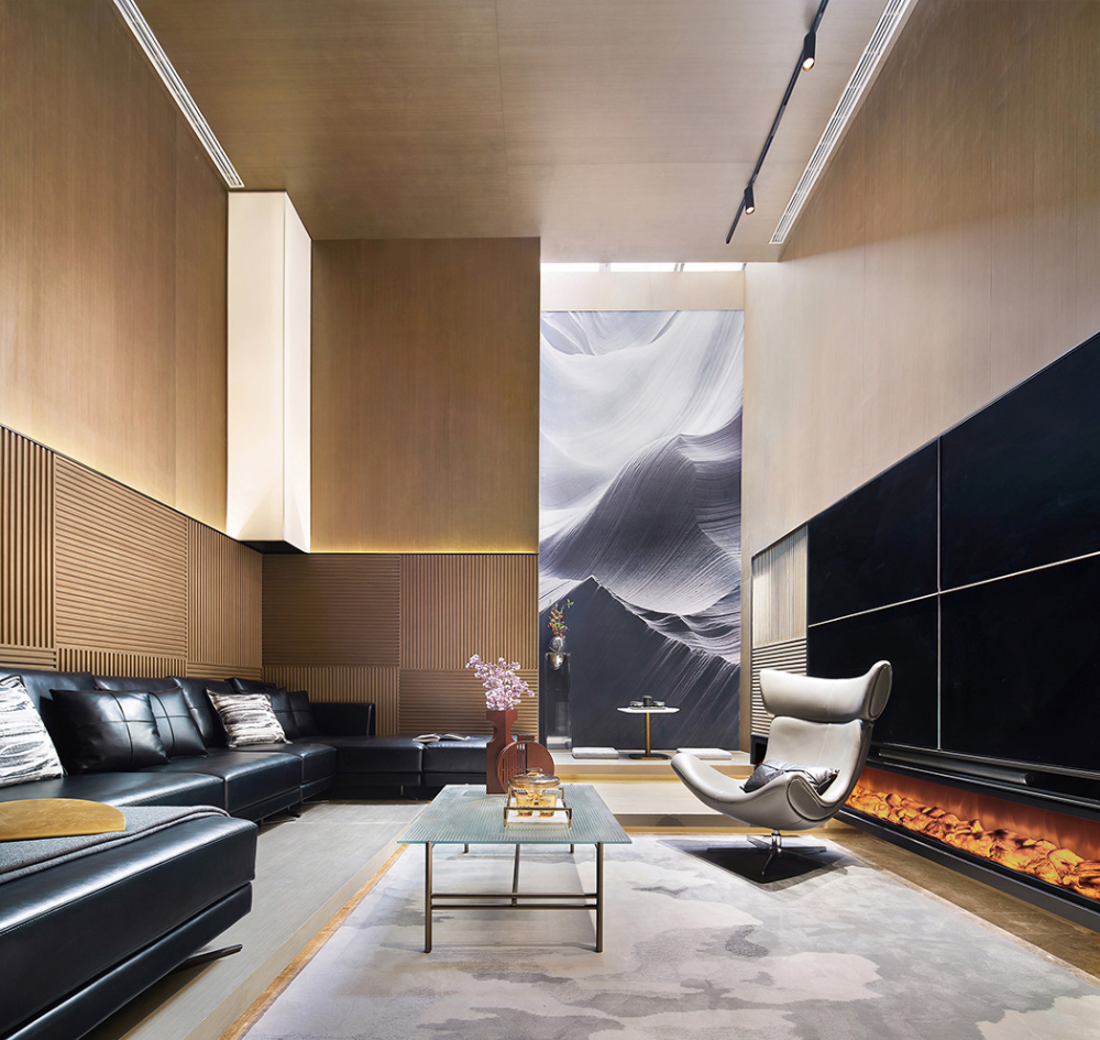 现代前卫风格别墅家装案例效果图-客厅 现代前卫风格别墅家装案例效果图-客厅